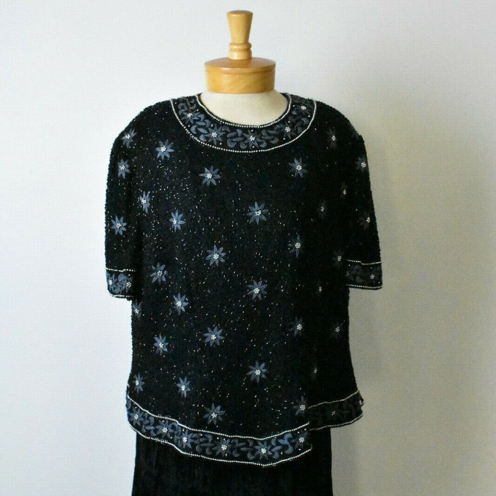 Papéll Boutique Women's Black Short-Sleeved